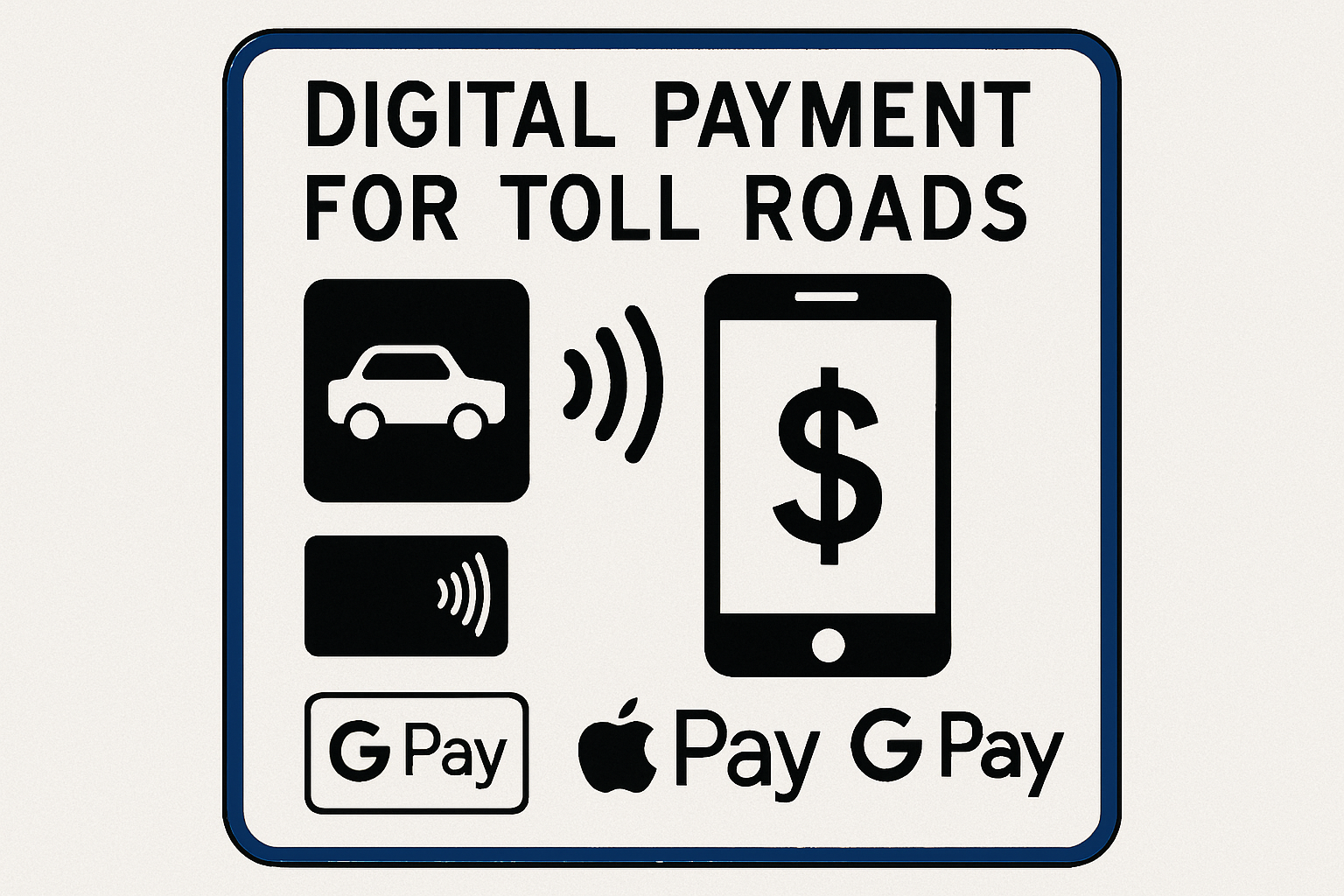 Digital payment options for toll roads